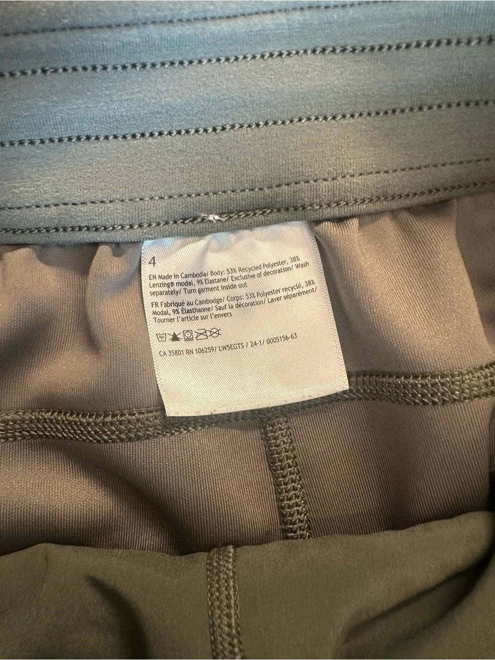 Lululemon Softstreme High-Rise Pant Size 4 Smoked Spruce EUC